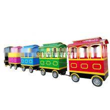 Kids Electric Mini Tourist Train Kiddie Trackless Train Bullet Trackless Train for Sale thumbnail-3