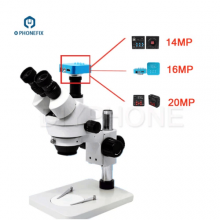 3.5X-90X HDMI Trinocular Microscope With HD Video Camera Adapter for Mobile Phone Logic Board Repair thumbnail-2