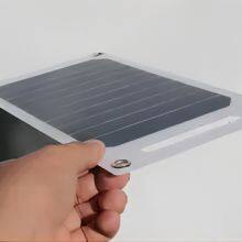 7W 6.6V Portable Mono Flexible Solar Panel for Phone Charging thumbnail-5