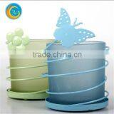 Frosted Butterfly Glass Tealight Mirror Votive Candle Holders thumbnail-2