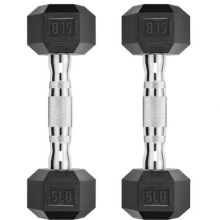 Hexagonal Dumbbell Set With 3 Layer Rack 2.5kg 5kg 7.5kg Rubber Hex Dumbbells thumbnail-3