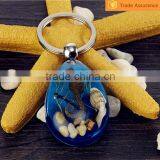 Promotional Gifts Real Bug Flower Sea Horse Scorpion Wholesale Crystal Diy Key Chain thumbnail-1
