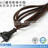 Colored Power Cord With Textile Braided Cable for Lighting and Lamp