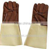 High Quality Cow Split Long Welding Glove thumbnail-1
