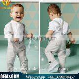 New 2015 Autumn Baby Boy Suit Handsome Boys Clothing Set With Adjustable Straps Shirt+pants thumbnail-1