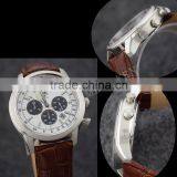 Fashion Sport Chronograph Men Watches Luxury Quartz Miyota Auto Date Stainless Steel Water Resistant Leather Sapphire Glass Lum thumbnail-6