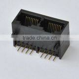 RJ45 10p Network Lan Modular PCB Jack With 1*2port
