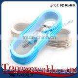 Custom Logo Printing Blue Color Fast Charge Micro Usb To Usb 2.0 Cable thumbnail-2