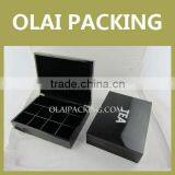 Exquisite High Grade Glossy Wooden Tea Gift Caddy With 12 Cells for Tea Packaging thumbnail-1