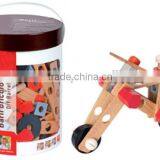 2015 New Brand Janod DIY Barrel Construction Set Wooden Educational Diy Children Game of High Quality thumbnail-3