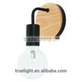 wood wall lamp for hotel E27 metal wall corner lamp from china made                        
                                                Quality Choice