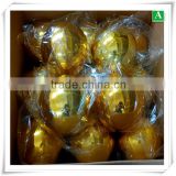 Vacuum formed ABS gold plastic christmas ball