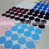 100% Nylon Reusable Round and Square Shape Hook and Loop Tape Back With Gule thumbnail-2