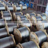 Zinc Coated 7*19 Steel Wire Rope, Steel Wire Rope With 6*19+IWS