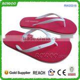 Two Tone Promotional EVA Slipper Flip Flops Beach Lady Sandals