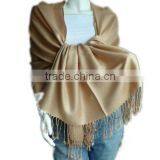 Two-tone Color Pashmina Scarf thumbnail-6