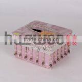 Exquisite Crochet Tissue Box Cove Pink