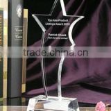 new design star shape crystal trophy award