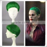 Series Movie Suiscide Squad Joker Wig Jack Joseph Cospaly Wig Suicide Squad Cosplay Costume Short Green Wig Heat Resistant Hair