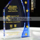 High Quality Souvenir Trophy 3d Laser Engraving Crystal Award