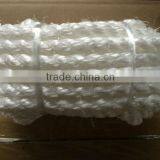 Fibrillated ROPE ZENITH, SUPER SILVER, 3 STRAND TWISTED, 8mm x 50mt S/S THIMBLE thumbnail-2