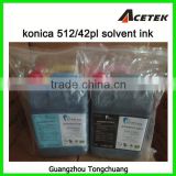 high resistance suitable 512/42pl/512/14pl allwin solvent ink for konica head
