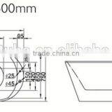 North American ce Bath and Tub,vintage Contemporary Tubs,upc Acrylic Elliptical Bathtub thumbnail-3