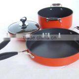 4Pcs Hard Anodized Aluminum Cookware Set