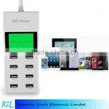 Factory Price 5V 9.2A 8 Port Multiple USB Charger,Wall Charger USB Charger With Display for Mobile Phone &Tablets