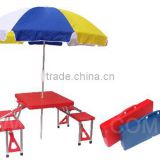 ABS plastic foldable table and chair for outdoor use