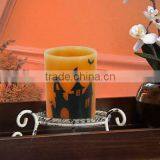 Artificial Decal Led Wax Candle With Pattern for Home, Party Decor thumbnail-1