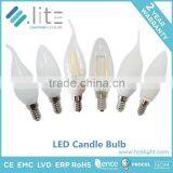 Led Lampen Candle Shape Tailed C37 Bulb 6.5w IC Driver E12 E14 E26 E27 Base CE RoHS Certifications Plastic Plus Aluminium thumbnail-2
