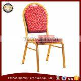 E-029 Cheap Metal Frame Restaurant Cafeteria Cushioned Chair thumbnail-3