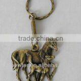 Crafts Metal Horse Head Keychain Keyring