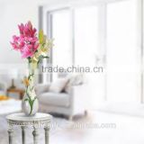 2015 PU artificial Lily multi-color lily in decorative pot