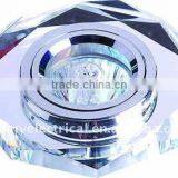 Square Silver Crystal Ceiling Spot Downlight