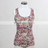 F5S15064 Women Printed Design Tank Top Manufacturing thumbnail-1