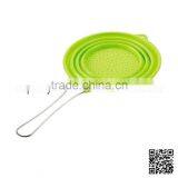 Unique Kitchen Folding Silicone Strainler With FDA,LFGB Standard thumbnail-1