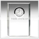 Book Shaped Crystal Blank Clock For Rectangle Wedding Gifts