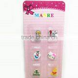Cute Cartoon Soft PVC Shoe Charm Promotional Rubber Kids Shoe Buckle Sets