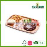 Whole|sale Distinctive Bamboo Wood Food Serving Dish Tray thumbnail-5