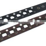 Cool Rock Leather Skull Bracelet Button Adjustable thumbnail-3