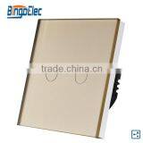 EU/UK Standard 2gang 2way Touch Wall Switch,AC110-250V Touch Sensitive Light Switch thumbnail-2