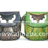 Handmade Leather Owl Bag