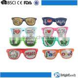 Party Sunglasses For Promotion Sticker Printed Lens Sunglasses Logo Sticker Pinhole Lens Custom Sunglasses for Party With UV400 thumbnail-4