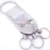 Keychain Promotional 2 Rings Squre Shaped Blank Metal Key Holder Keyrings thumbnail-4