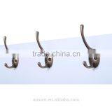 HomCom White 42" 6 Hook Hanging Entryway Shelf Wall Shelf With Hooks thumbnail-1