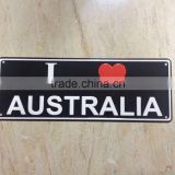 personalized decorative Australia car license plate