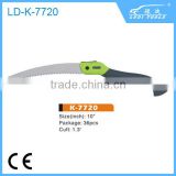 Aggressive folding saw with teeth, alloy steel blade foldable pruning saw
