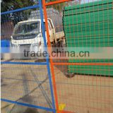 colorful powder coating temporary fence for Canada maket welded wire mesh fence with square pipe frame